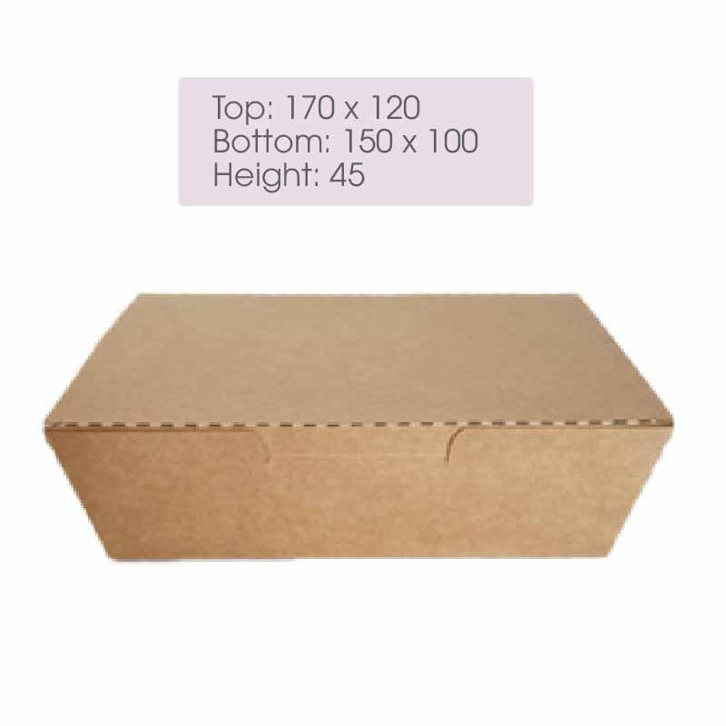 Kraft Box Flat Top (750ml)300 - HRK