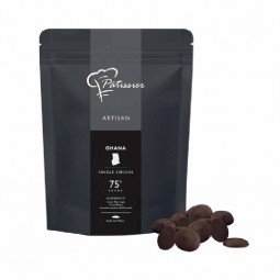 Single Origin 75% Ghana Dark Button (1kg) - Patissier