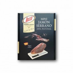 Mini Jamon Serrano 100% Natural (Ham + Carving Station + Knife) ~ 1kg/Box - Loza