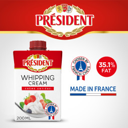 Kem sữa béo Whipping Cream 200ml - Président