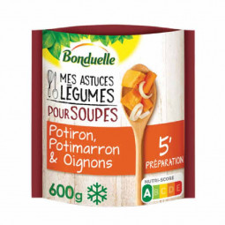 Hỗn hợp rau củ đông lạnh - Bonduelle - Potiron, Potimarron & Oignons 600g | EXP 31/05/2023