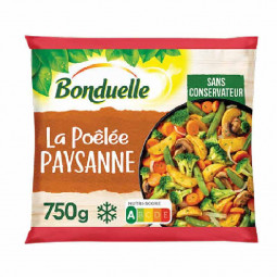 Hỗn hợp rau củ đông lạnh - Bonduelle - La Poêlée Paysanne 750g | EXP 31/05/2023