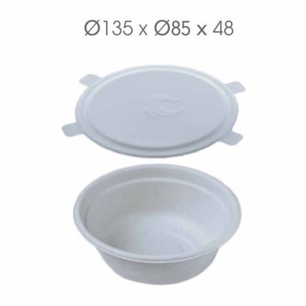 Soup Bowl Natural Fiber with Lid (350ml)600 - HRK