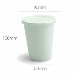 Single Wall Paper Cup with Plastic Cold Lid (350ml)1000 - HRK