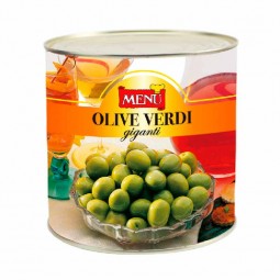 Oliu xanh trái lớn ngâm muối - Menu - Olive Verdi Giganti 2,65kg