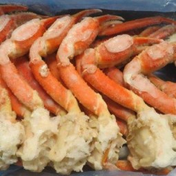 Chân Và Mình Cua Hấp Chín Đông Lạnh - Snow Crab Cooked 5/8 Oz Frz (~2.27Kg)